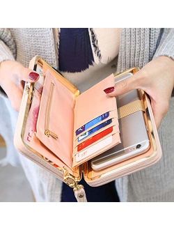 Women Bowknot Wallet Long Purse Phone Card Holder Clutch Large Capacity Pocket