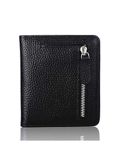 FUNTOR Leather Wallet for women, Ladies Small Compact Bifold Pocket RFID Blocking Wallet for Women