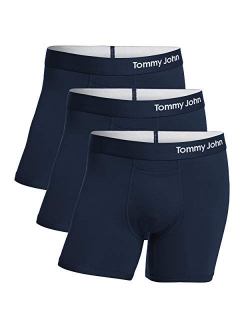 Tommy John Men's Cool Cotton Trunks - 3 Pack - Comfortable Breathable Soft Underwear for Men