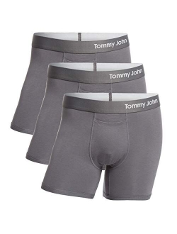 Tommy John Men's Cool Cotton Trunks - 3 Pack - Comfortable Breathable Soft Underwear for Men