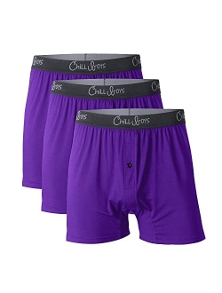 Chill Boys Soft Bamboo Mens Boxers 3 Pack - Cool, Comfortable Bamboo Underwear