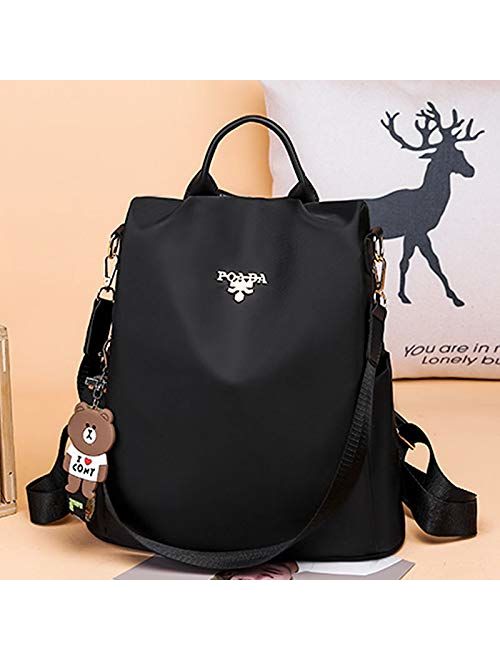 Clara Camouflage Women Mini Backpack Nylon Leisure Daypack Printed Shoulder Bag Handbag Purse