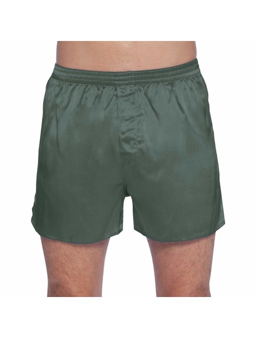 INTIMO Men's Classic Silk Boxers