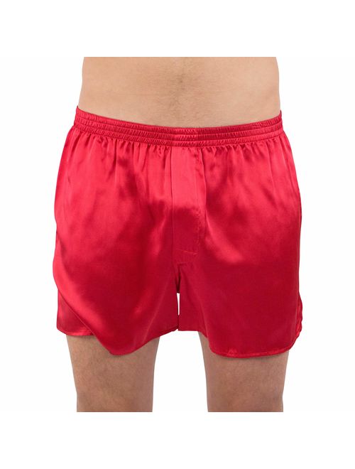 INTIMO Men's Classic Silk Boxers