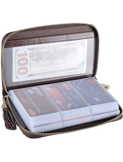 Yuhan Pretty Womens Credit Card Holder Wallet RFID Leather Small ID Card Case