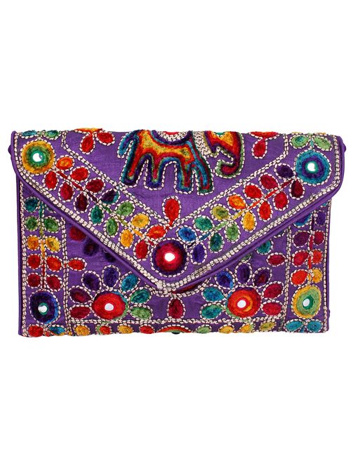 Rajasthani jaipuriart Sling Bag Foldover Clutch Purse