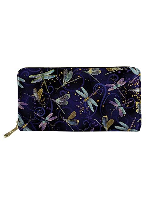 FOR U DESIGNS Women Zip Around Long Wallet PU Phone Clutch Travel Card Holder Purse