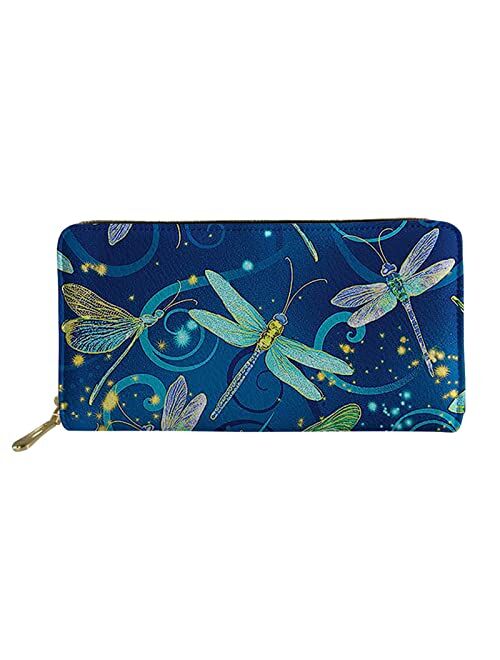 FOR U DESIGNS Women Zip Around Long Wallet PU Phone Clutch Travel Card Holder Purse