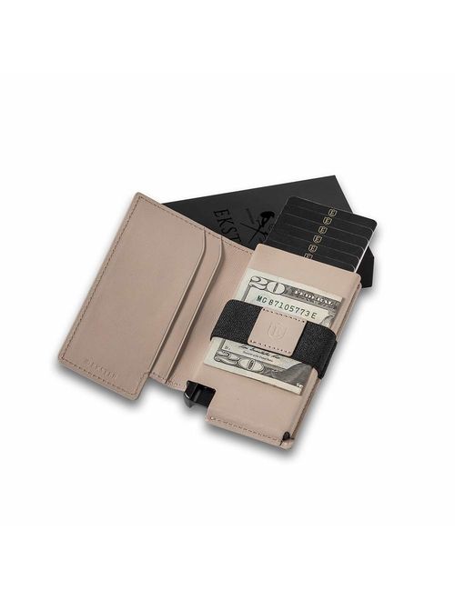 Ekster Parliament - Slim Leather Wallet With Tracker RFID Blocking - Quick Card Access