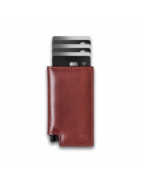 Ekster Parliament - Slim Leather Wallet With Tracker RFID Blocking - Quick Card Access