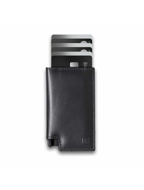 Ekster Parliament - Slim Leather Wallet With Tracker RFID Blocking - Quick Card Access