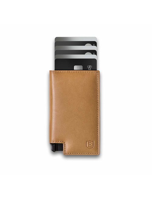 Ekster Parliament - Slim Leather Wallet With Tracker RFID Blocking - Quick Card Access