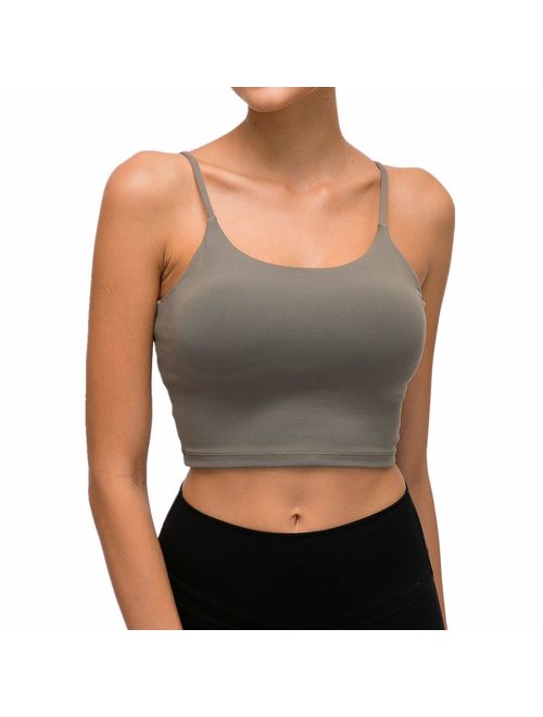 Lemedy Padded Sports Bra Fitness Workout Yoga Tank Top