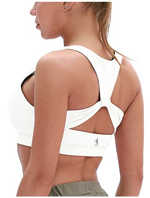 icyzone Workout Sports Bras for Women - Fitness Athletic Exercise Running Bra Yoga Tops