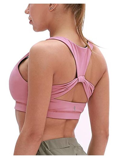 icyzone Workout Sports Bras for Women - Fitness Athletic Exercise Running Bra Yoga Tops