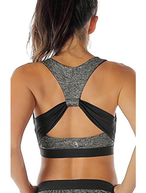 icyzone Workout Sports Bras for Women - Fitness Athletic Exercise Running Bra Yoga Tops