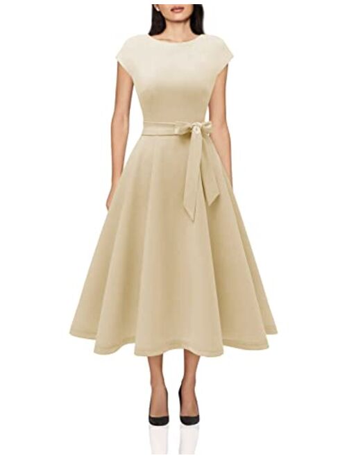 DRESSTELLS Cocktail Dresses, Modest Wedding Guest Dress, Homecoming & Prom