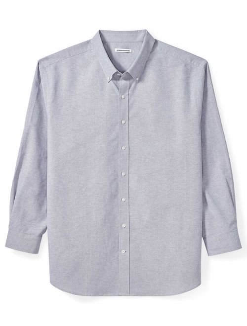 Amazon Essentials Men's Big and Tall Long-Sleeve Oxford Shirt fit by DXL