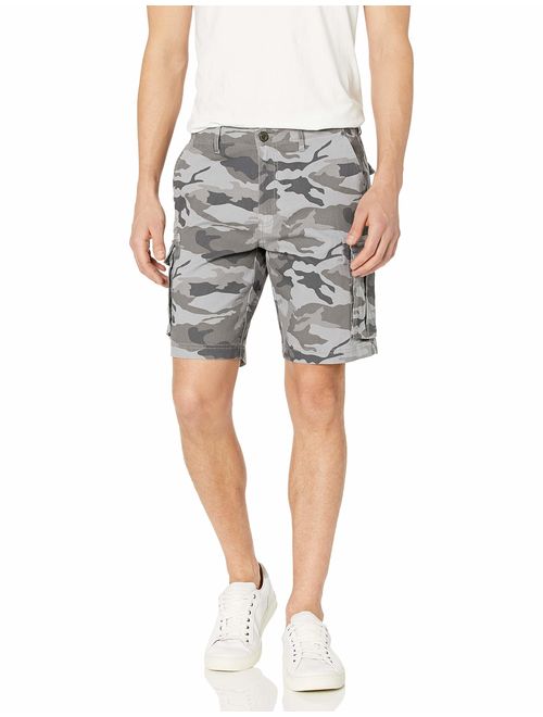 Amazon Brand - Goodthreads Men's 9 Cotton Camouflage Relaxed Fit Ziper Fly Short