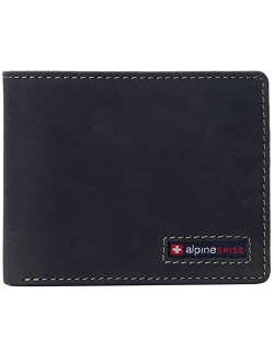 RFID Connor Passcase Bifold Wallet For Men Leather