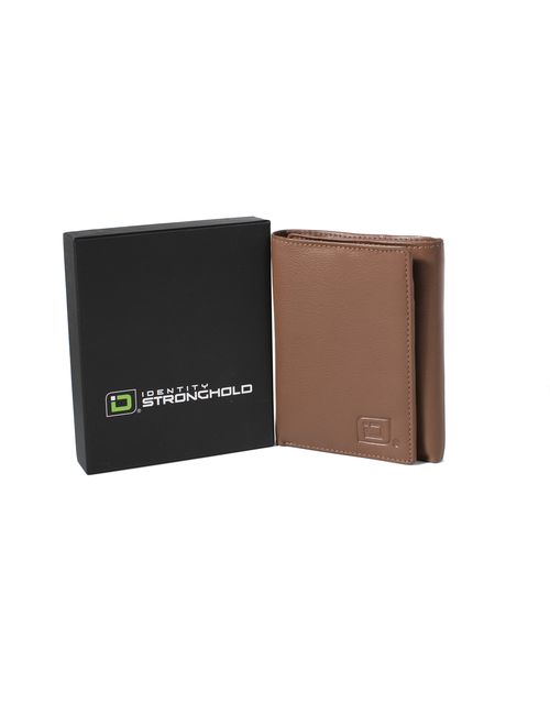 Extra Capacity Trifold Wallet for Men - RFID Blocking Genuine Leather Wallet