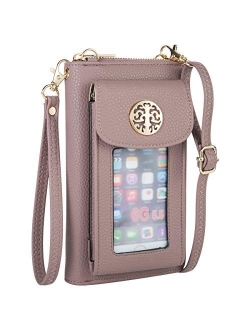 Heaye Crossbody Cell Phone Purse for Women Wristlet Wallet with Phone Holder RFID