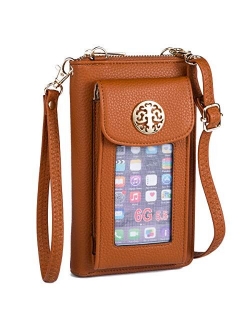 Heaye Crossbody Cell Phone Purse for Women Wristlet Wallet with Phone Holder RFID