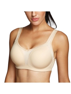 SYROKAN Women's Underwire Firm Support Contour High Impact Sports Bra