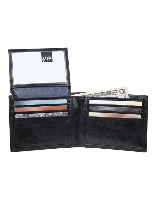 Amazon Essentials Men's RFID Blocking Passcase Bifold Wallet