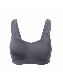 Women's High Impact Full Support Contour Underwire Bounce Control Plus Size Sports Bra