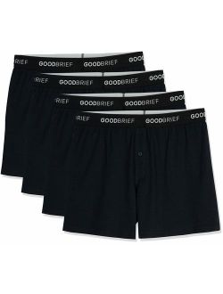 Good Brief Men's Classic Cotton Stretch Knit Boxer (3-Pack / 4-Pack / 5-Pack)