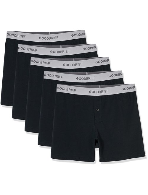 Good Brief Men's Classic Cotton Stretch Knit Boxer (3-Pack / 4-Pack / 5-Pack)