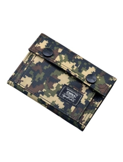 JEMINAL Men's Camo Printed Bifold Wallet Teens Boys Wallets for Kids