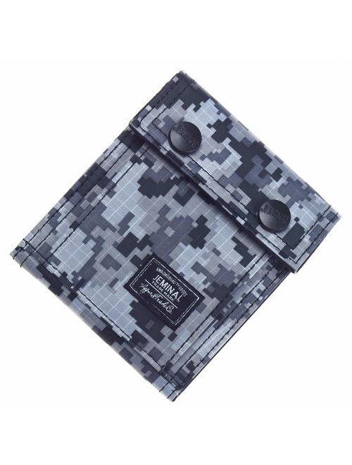 JEMINAL Men's Camo Printed Bifold Wallet Teens Boys Wallets for Kids