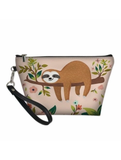 HUGS IDEA Fashion Animal Print Makeup Bag Women PU Leather Cosmetic Pouch