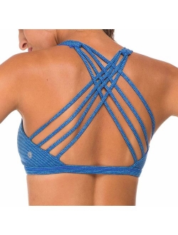 Womens Yoga Sport Bra Light Support Strappy Free to Be Bra