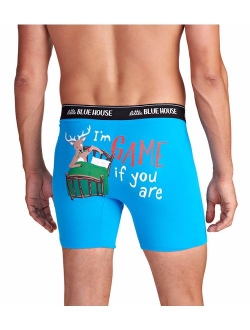 Little Blue House by Hatley Men's Joke Boxers