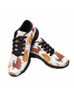 INTERESTPRINT Women's Cross Trainer Trail Sneakers