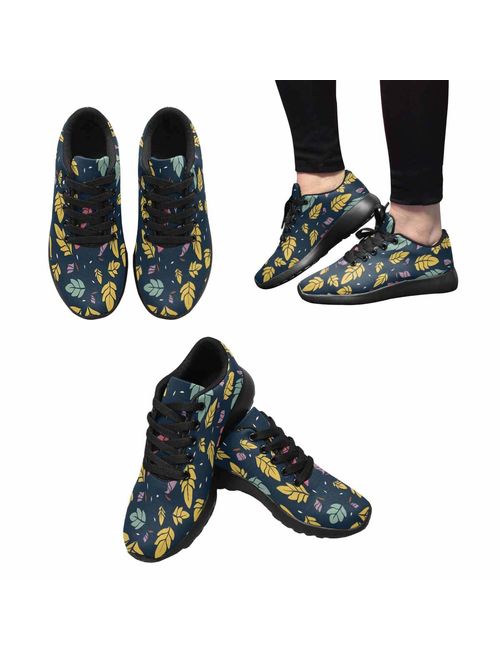 INTERESTPRINT Women's Cross Trainer Trail Sneakers