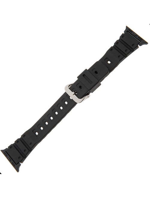 Gilden for Apple 38mm/40mm Extra-Long Black Waterproof Polyurethane Watch Band 017270-SMART