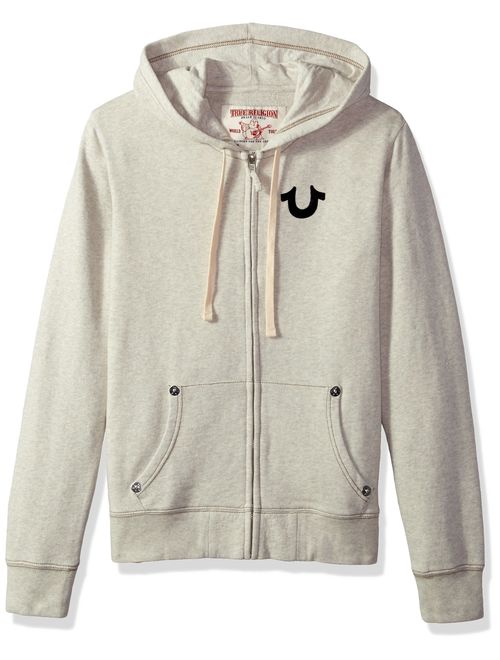 True Religion Men's Buddha Logo Zip Hoodie