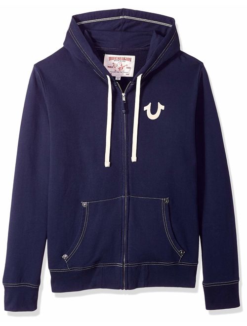 True Religion Men's Buddha Logo Zip Hoodie