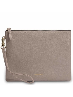 Soft Lambskin Leather Wristlet Clutch Bag For Women Designer Large Wallets With Strap