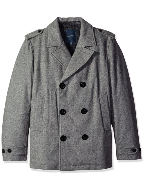 Nautica Men's Double Breasted Wool Peacoat