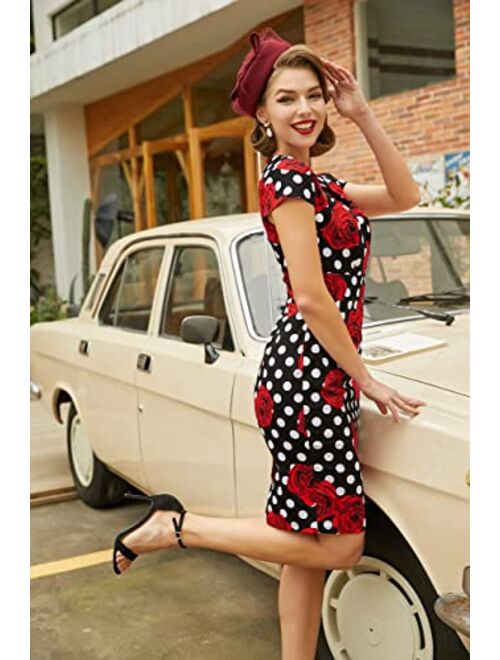 Buy GRACE KARIN Women's 50s Vintage Pencil Dress Cap Sleeve Wiggle Dress  CL7597 online