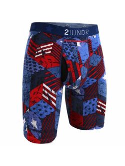 2UNDR Mens Swing Shift 9" Long Leg Ball Supporting Boxers Underwear