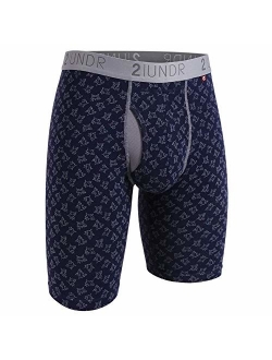 2UNDR Mens Swing Shift 9" Long Leg Ball Supporting Boxers Underwear