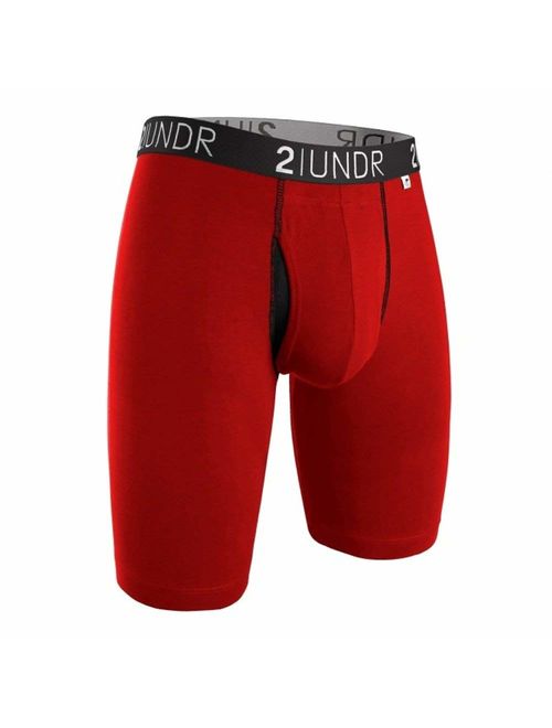 2UNDR Mens Swing Shift 9" Long Leg Ball Supporting Boxers Underwear