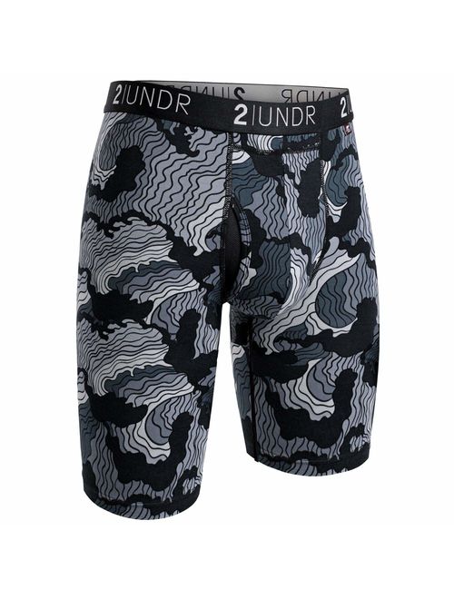 2UNDR Mens Swing Shift 9" Long Leg Ball Supporting Boxers Underwear