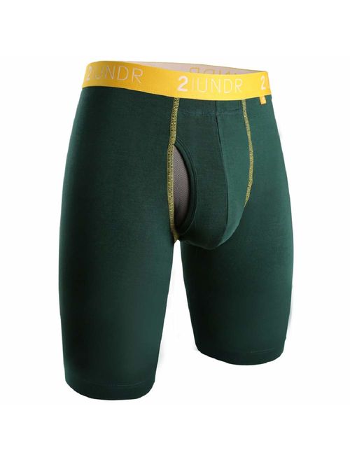 2UNDR Mens Swing Shift 9" Long Leg Ball Supporting Boxers Underwear